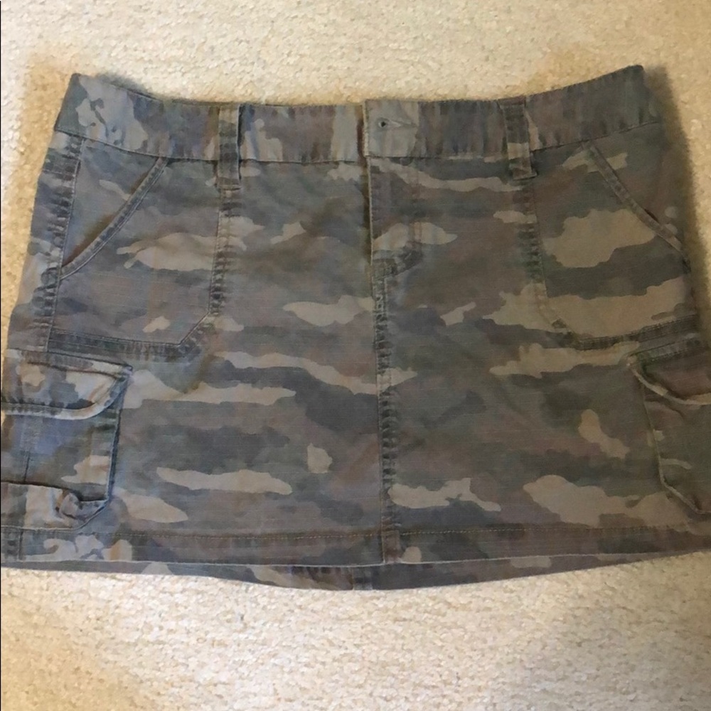 2 for $10!! Camo cargo mini skirt